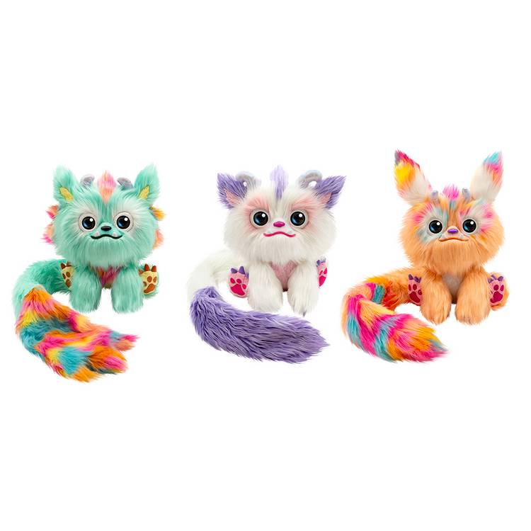 Furlings Aspen Fur Toy interactive plush with 80 expressions (British brand)