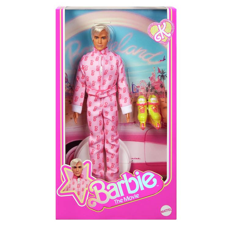 Barbie Ken doll pink jumpsuit collectable, imported from the UK