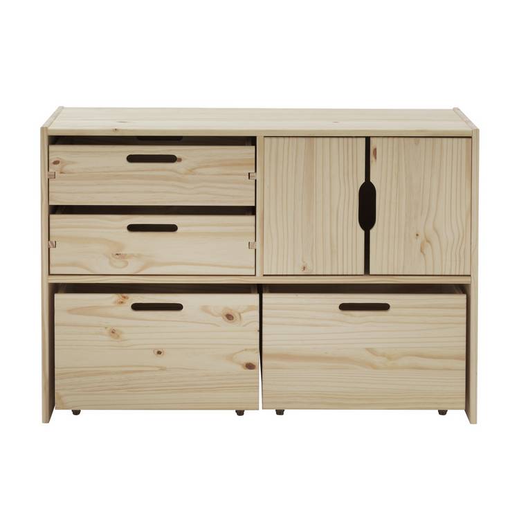 Habitat Kids Rico double storage unit in pine, UK version