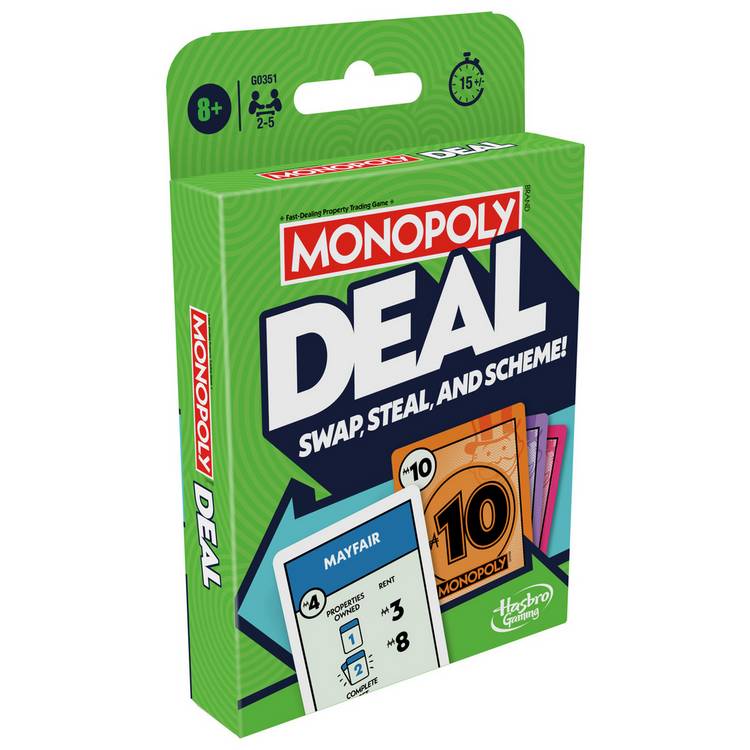 Hasbro Monopoly Deal card game, UK version