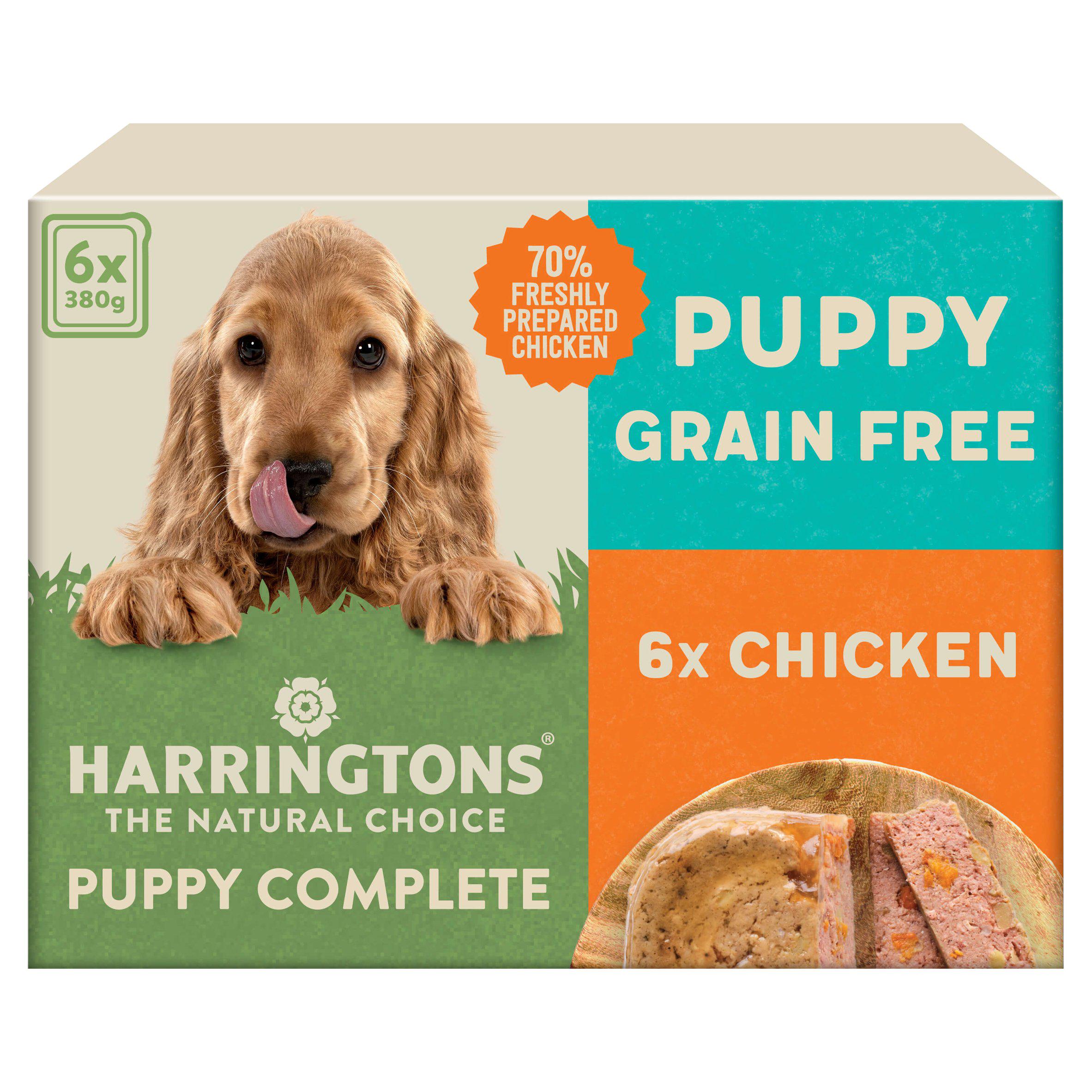 Harringtons Puppy Chicken with Potato & Vegetables 6x380g GOODS Sainsburys   