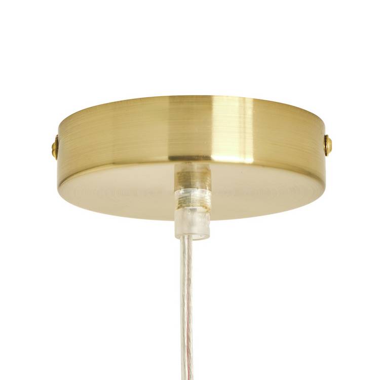 Habitat brass pendant light with adjustable drop, imported from the UK