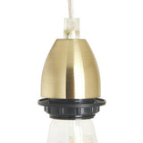 Habitat brass pendant light with adjustable drop, imported from the UK