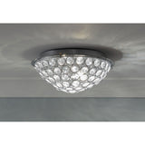 Argos Home Amelia flush ceiling light chrome glass beads 30cm - British product