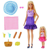 Barbie picnic-themed doll playset with two dolls - British product