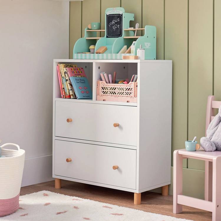 Great Little Trading Company Bloomsbury 2 drawer chest white - British product