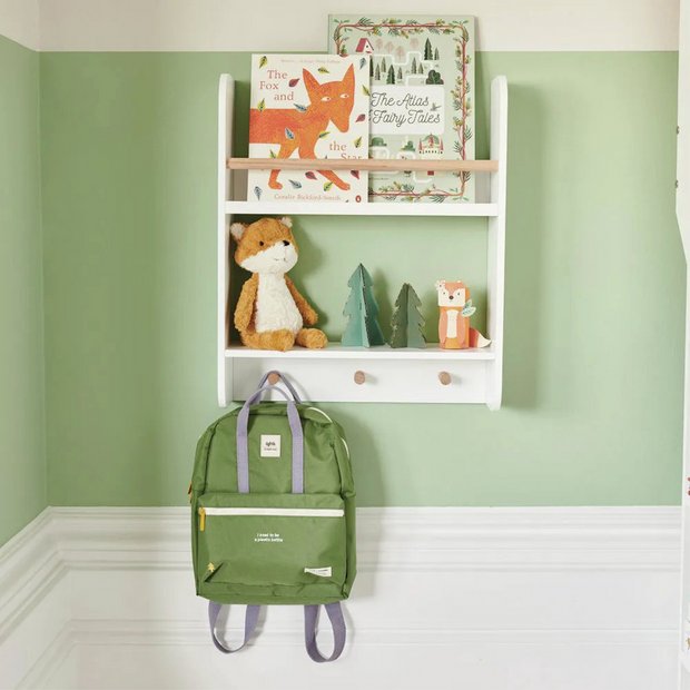 Great Little Trading white display wall shelf (British brand)
