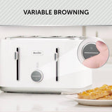 Breville Obliq 4-slice toaster white, UK version