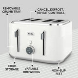 Breville Obliq 4-slice toaster white, UK version