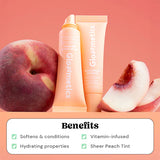 DNR Glossmetics Peptide Lip Glaze Peach 10ml - British product