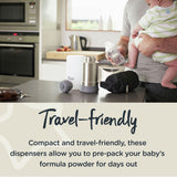 Tommee Tippee milk powder dispensers To Go x6, imported from the UK