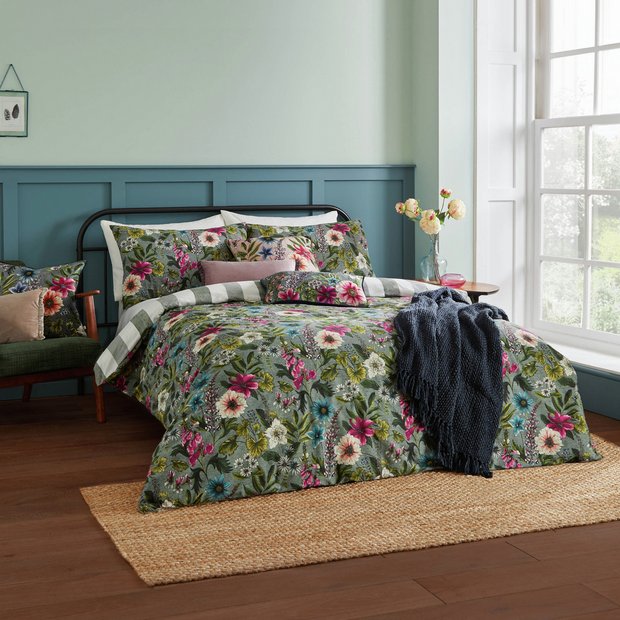Wylder Hidcote Manor Green double bedding set (British brand)
