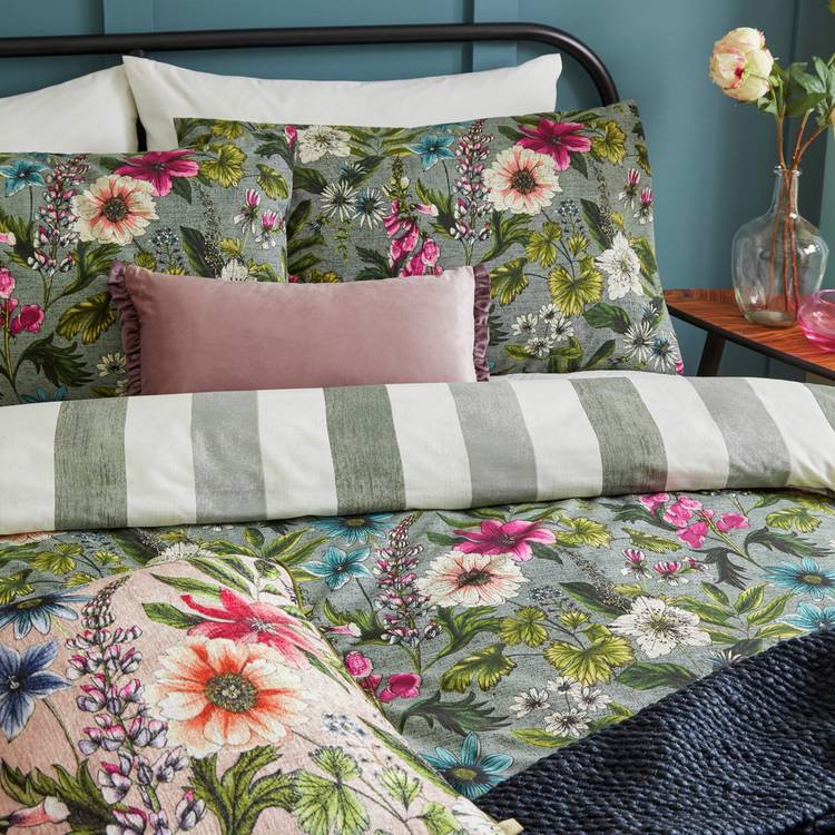 Wylder Hidcote Manor Green double bedding set (British brand)