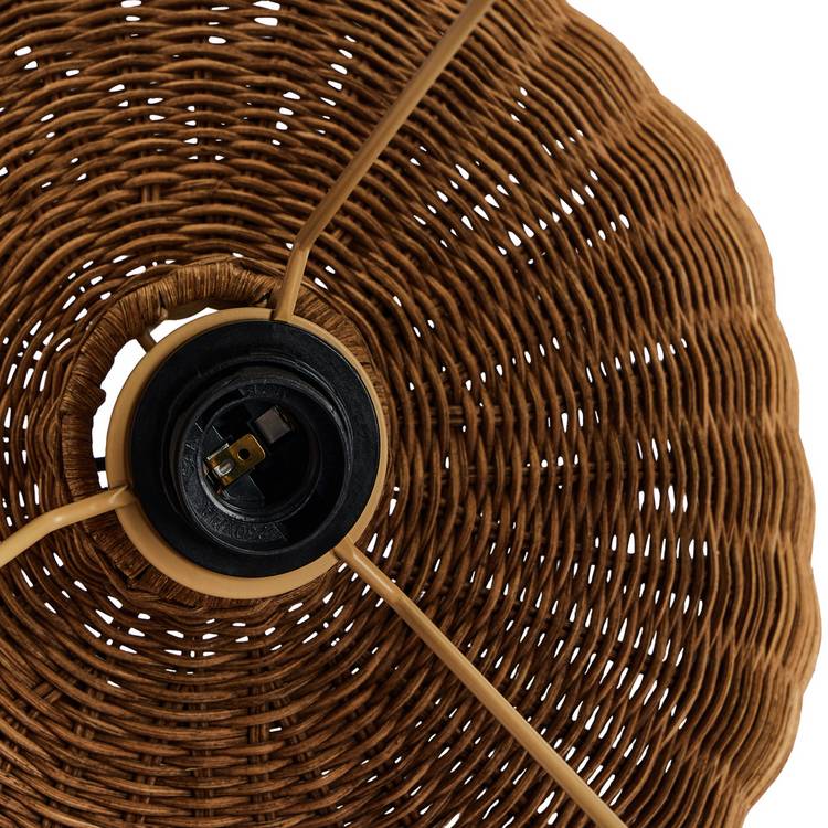 Habitat XL wicker table lamp in natural rattan, UK version