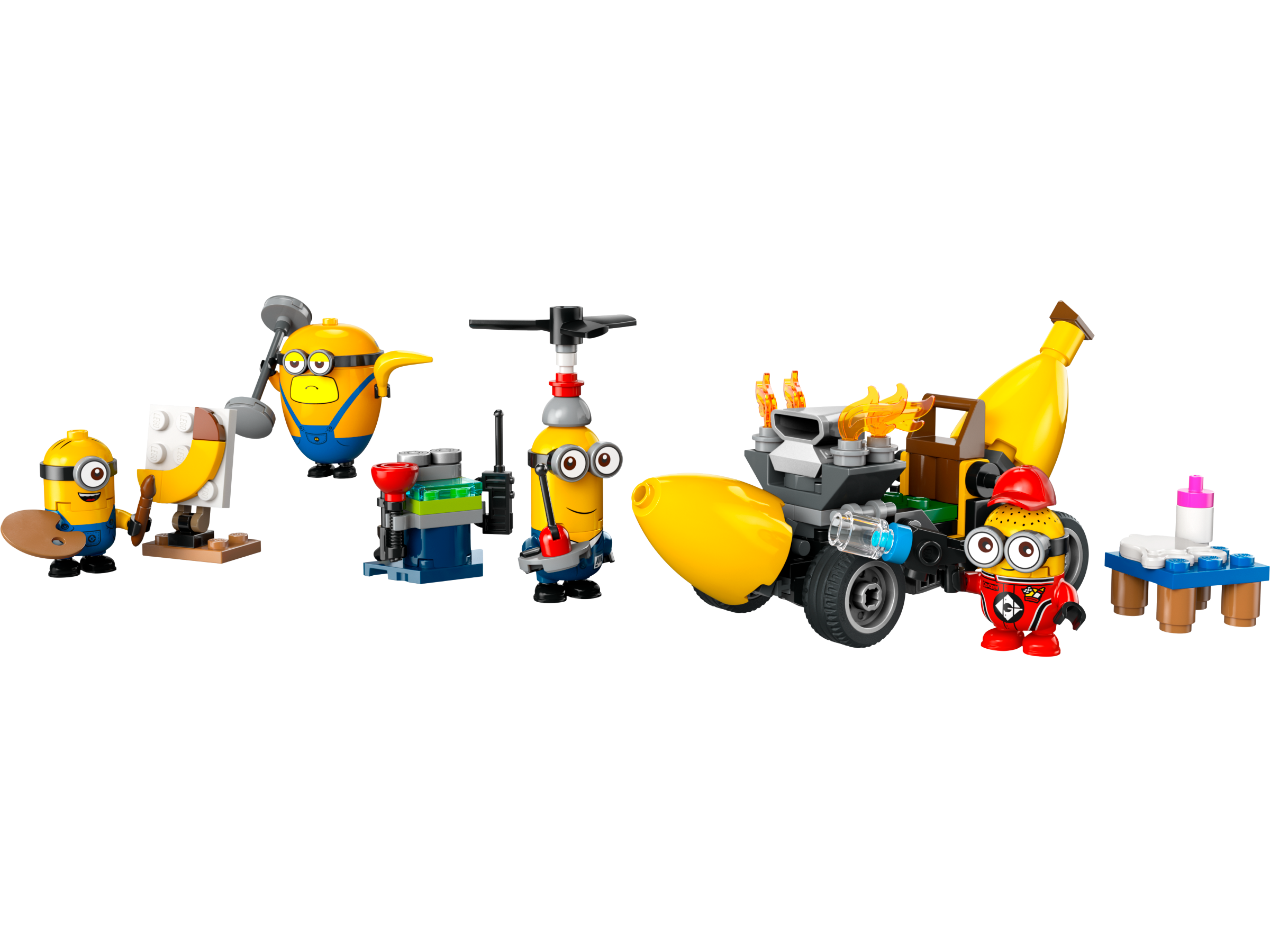 LEGO Despicable Me Minions banana car 136 pieces, imported from the UK