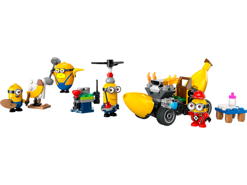 LEGO Despicable Me Minions banana car 136 pieces, imported from the UK
