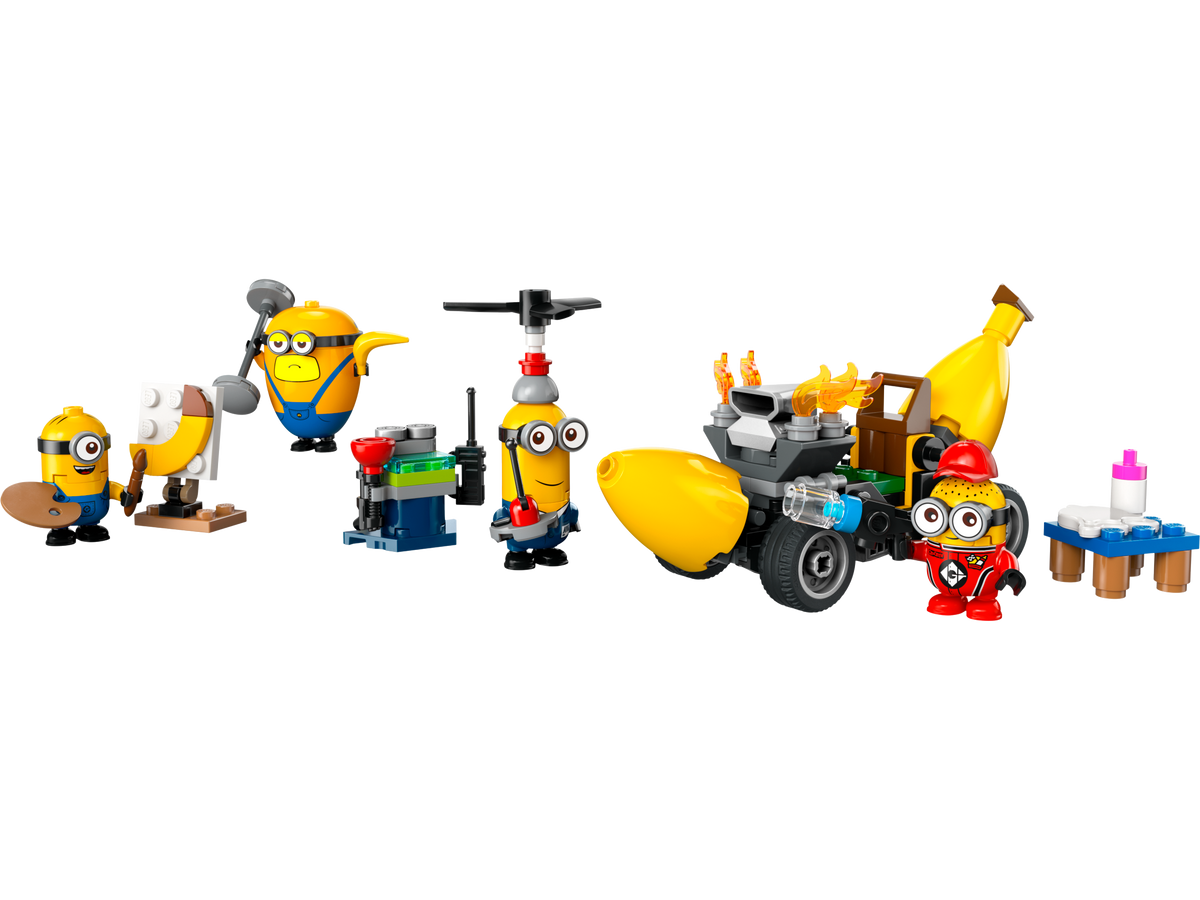 LEGO Despicable Me Minions banana car 136 pieces, imported from the UK