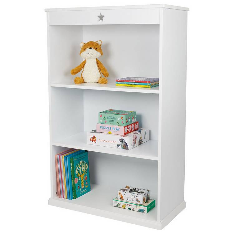Great Little Trading Company Star Bright white bookcase - British product