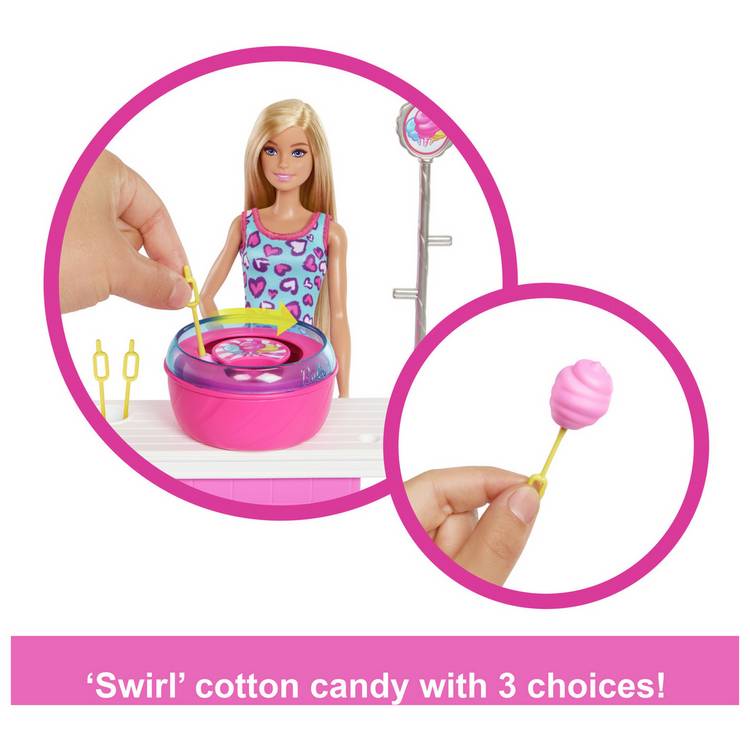 Barbie Malibu doll cotton candy playset, UK version