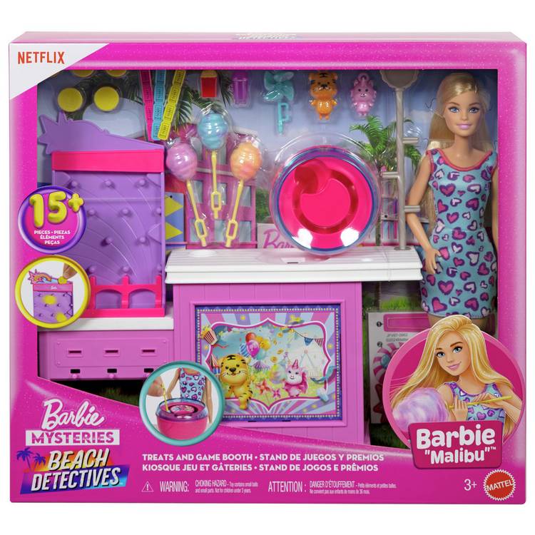 Barbie Malibu doll cotton candy playset, UK version
