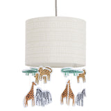 Habitat jungle lampshade with hanging animals 25cm, imported from the UK