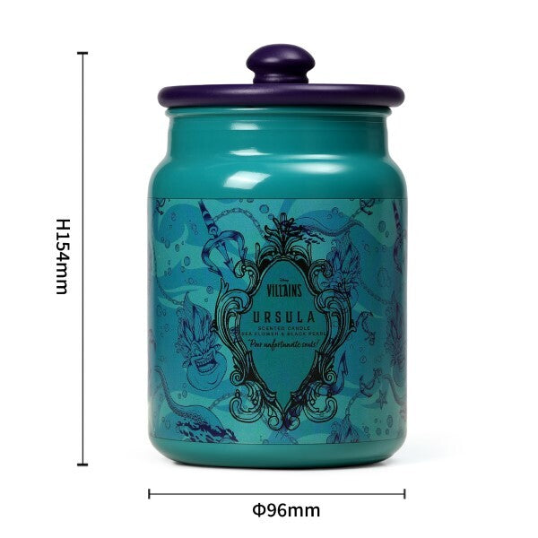 Disney Villains Ursula sea flower and black pearl scented candle 430g, UK version
