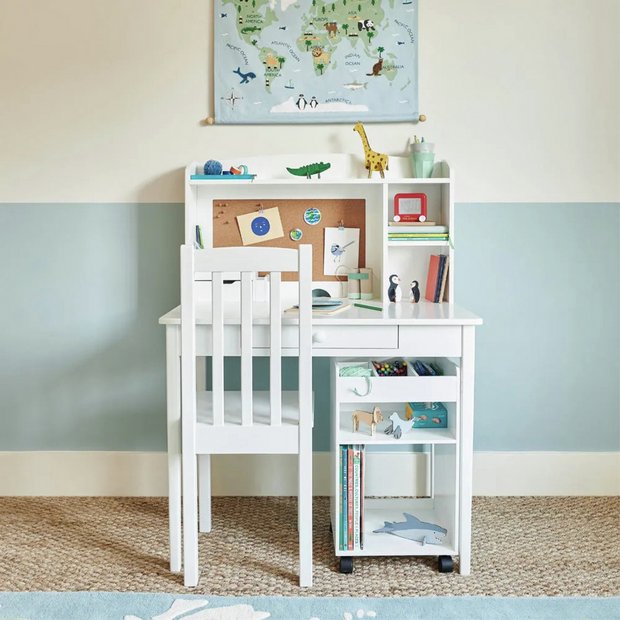 Great Little Trading Company under desk storage white, imported from the UK