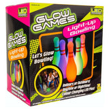 Glow Games light up bowling set with LED pins, UK version