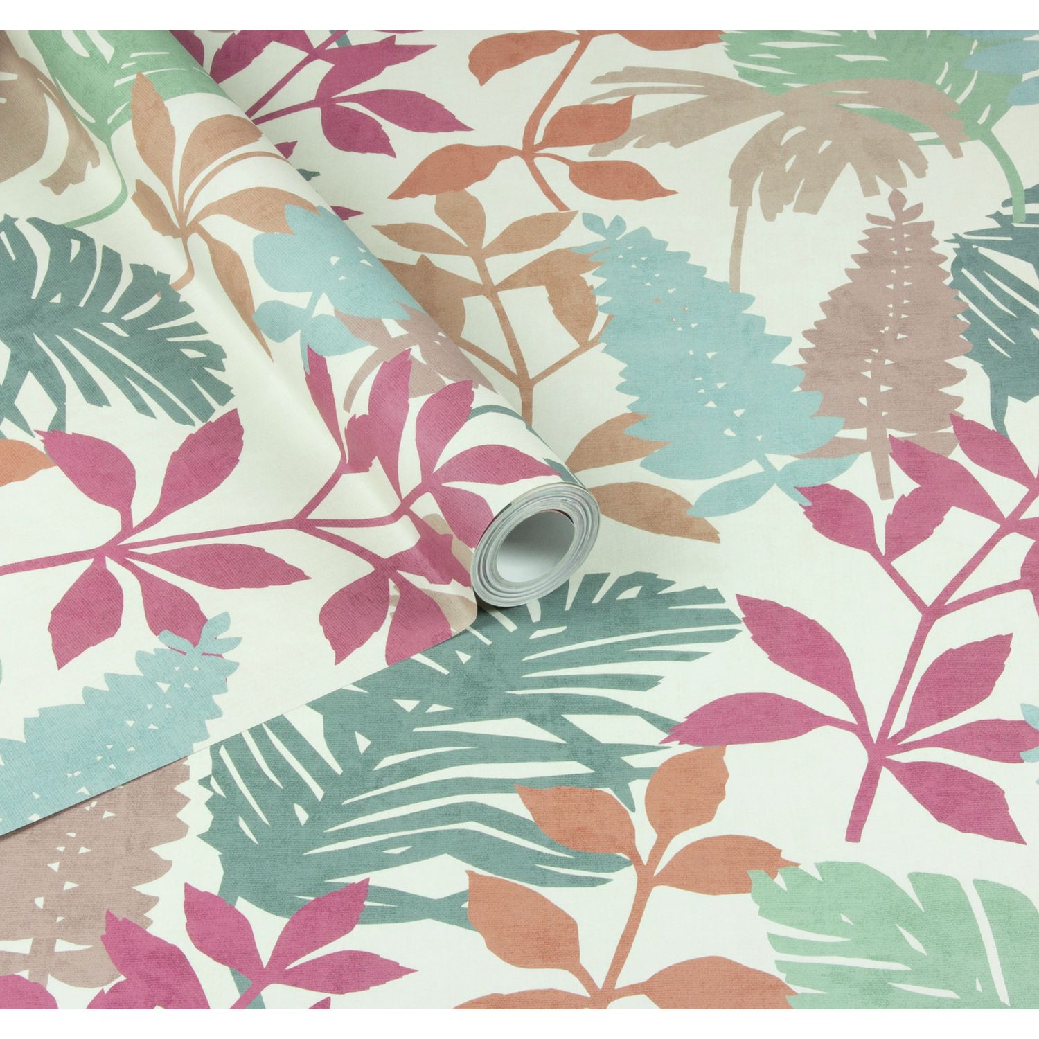 Arthouse Esselle Fun Leaf multicoloured wallpaper (British brand)