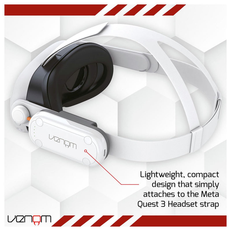 Venom white power bank Meta Quest 3 3000mAh, UK version