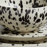 Habitat Jackson black stoneware dinner set 12-piece (British brand)