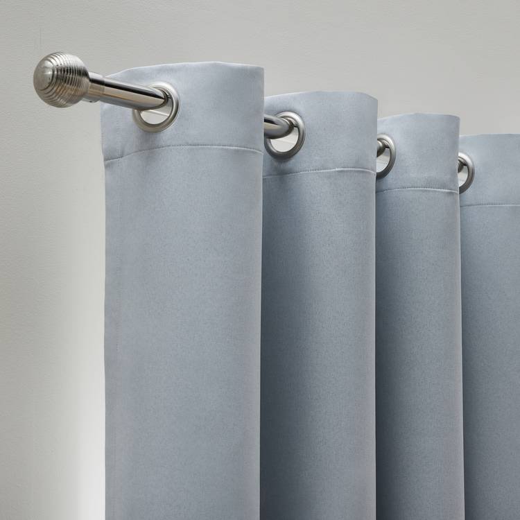 Habitat sky blue blackout eyelet curtains 117x137cm, UK version