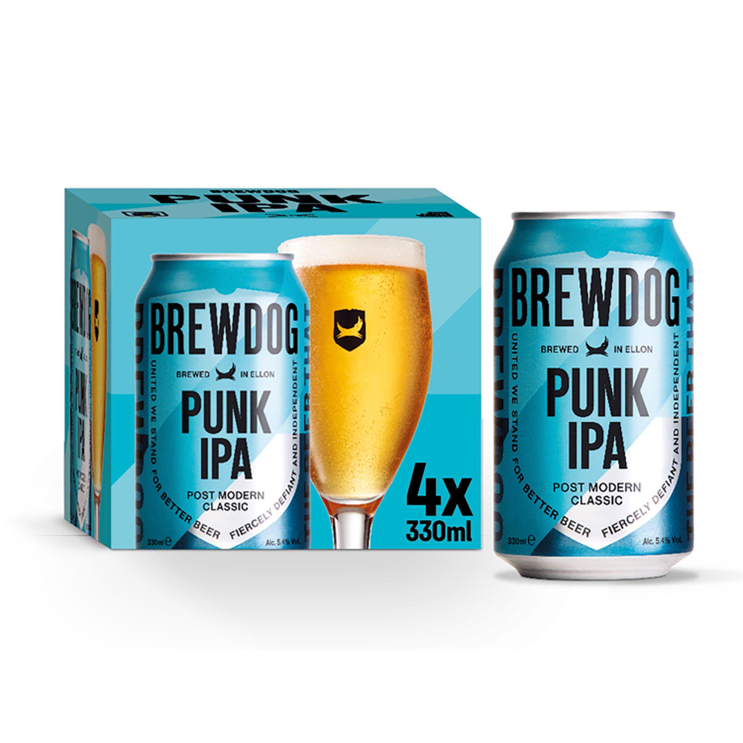 BrewDog Punk India Pale Ale (IPA) 4x330ml All beer Sainsburys   