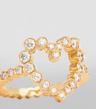 Sophie Bille Brahe yellow gold diamond heart ring - British product