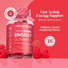 Novomins Energy Gummies Raspberry Flavour 60 Gummies, UK version