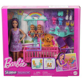Barbie nursery playset with twin babies, imported from the UK