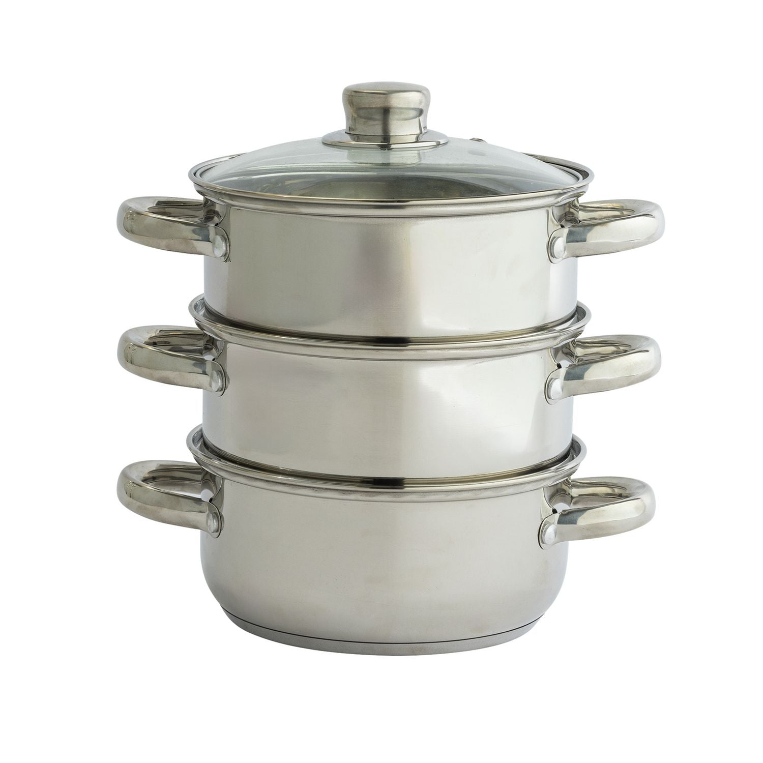 Argos Home 18cm 3 tier stainless steel kitchen steamer - British product