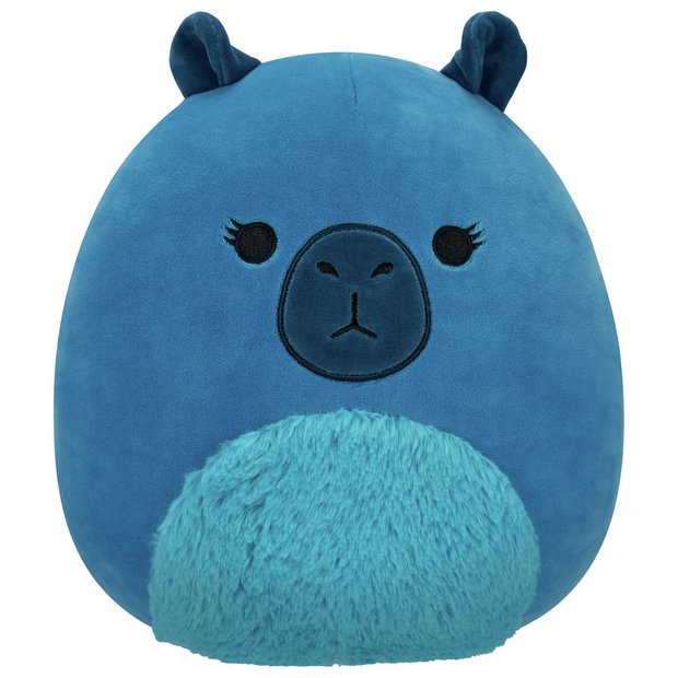 Squishmallows Cyril dark teal capybara plush toy 10-inch, imported from the UK