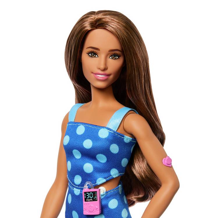Barbie Type 1 diabetes fashion doll 32cm - British product