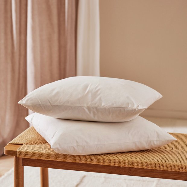 Argos Home feather cushion pads 2-pack 43x43cm (British brand)