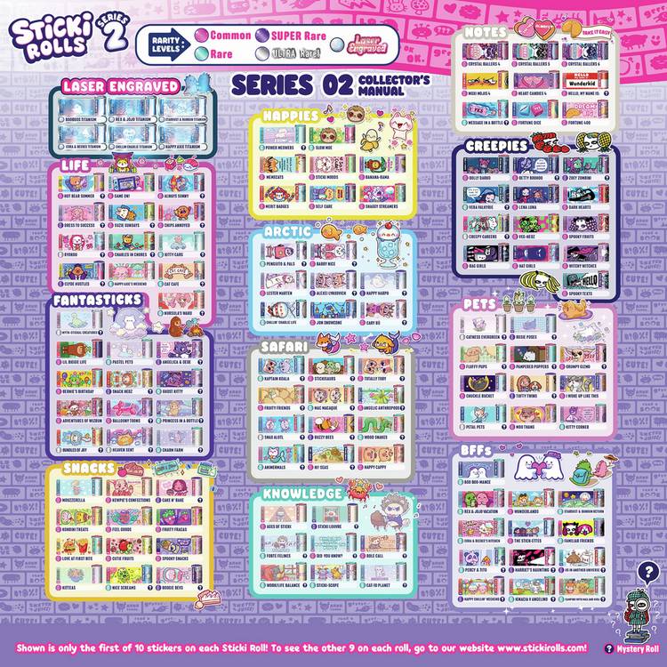 Sticki Rolls sticker band Single Pack S2, UK version