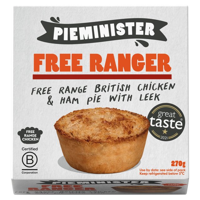 Pieminister Free Ranger Chicken Ham & Leek Pie   270g