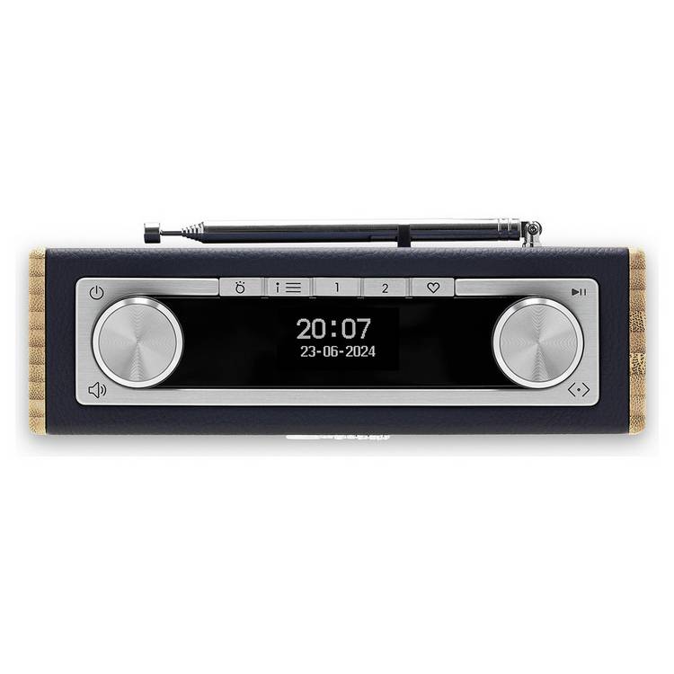 Roberts Rambler Uno DAB/FM Bluetooth radio in navy blue, imported from the UK