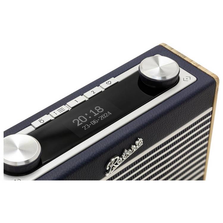 Roberts Rambler Uno DAB/FM Bluetooth radio in navy blue, imported from the UK
