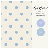 Cath Kidston Button Spot Blue wallpaper (British brand)