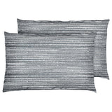 Habitat pillowcase pair grey striped 75x50cm, UK version