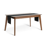 Habitat ribbed cotton table runner black 220cm - British product