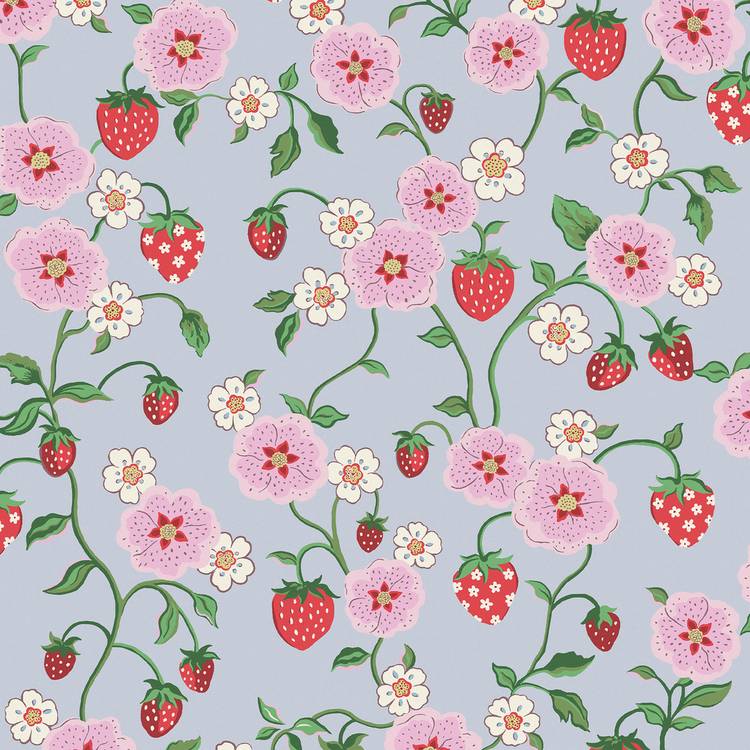 Cath Kidston Strawberry Summer wallpaper, UK version