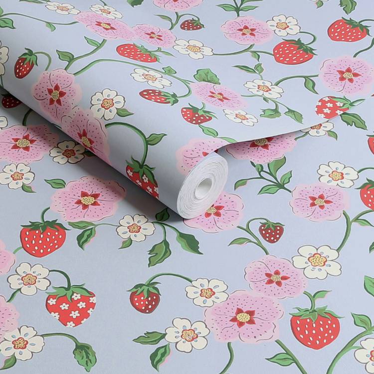 Cath Kidston Strawberry Summer wallpaper, UK version