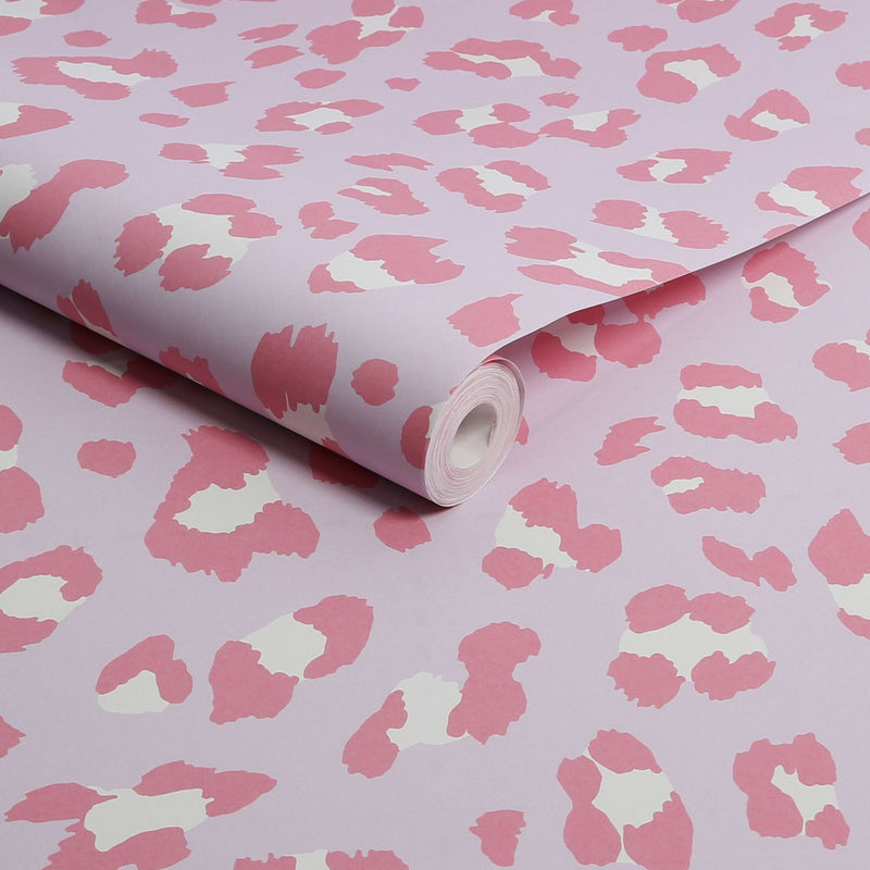 Envy Big Cat Candy Floss Wallpaper pink 52cm x 10m (British brand)